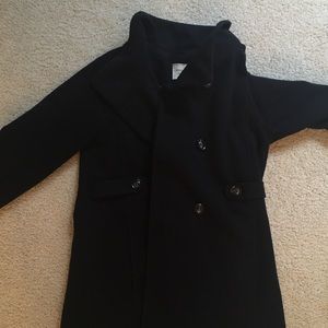 Navy blue pea coat